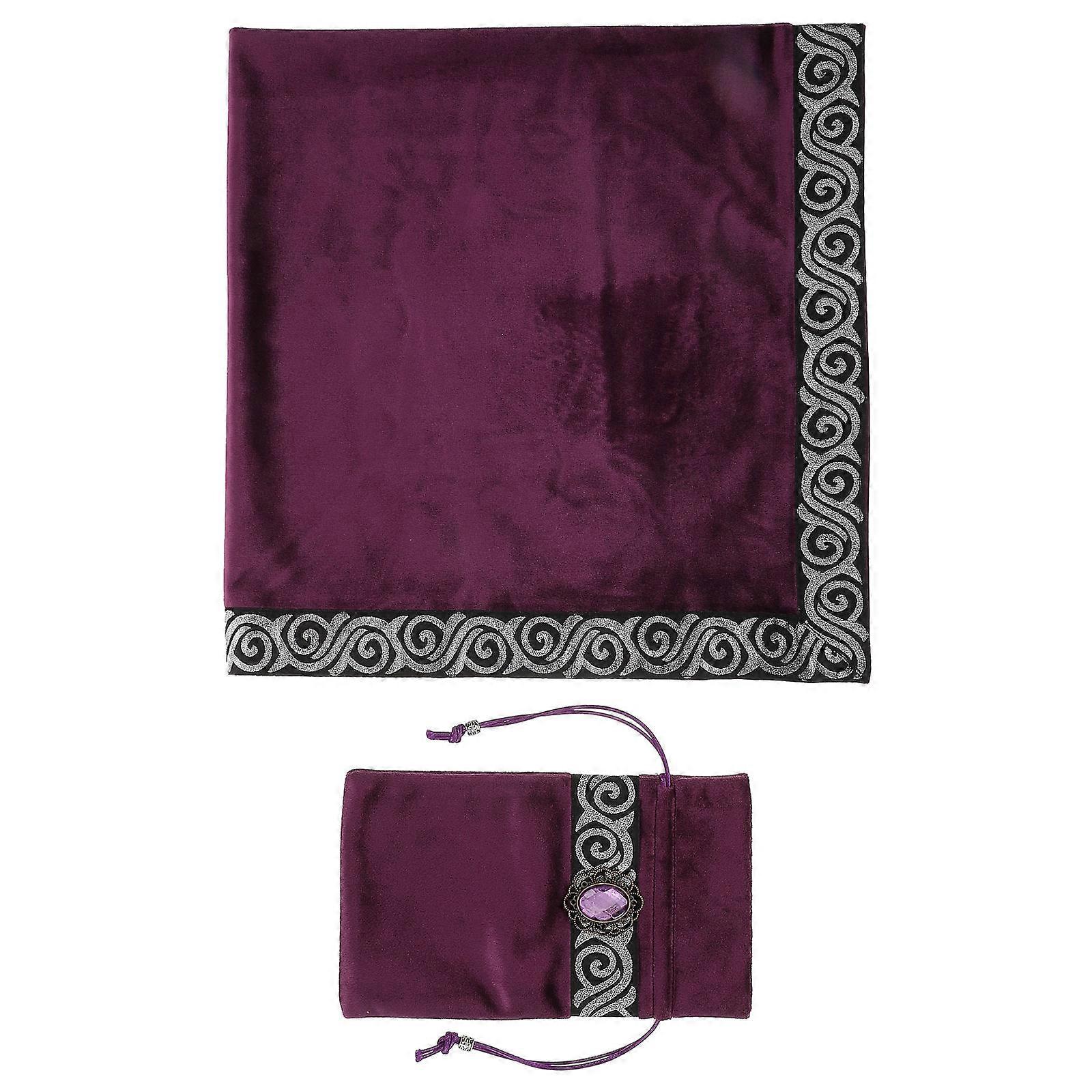 Delicate Velvet Tarot Cloth For Psychologists And Counselors 66x66cm Dust-proof 1 Set