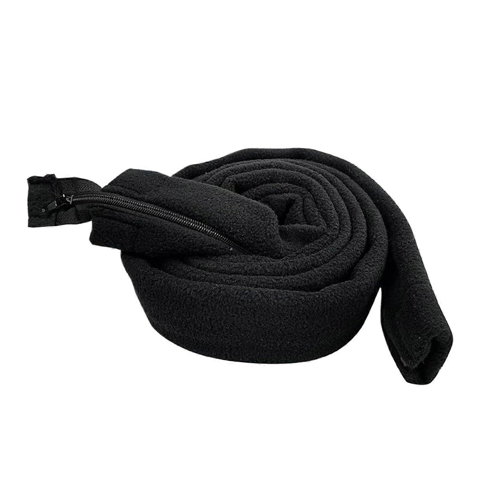 Heated insulated cover with zipper for noise reduction, prevents condensation