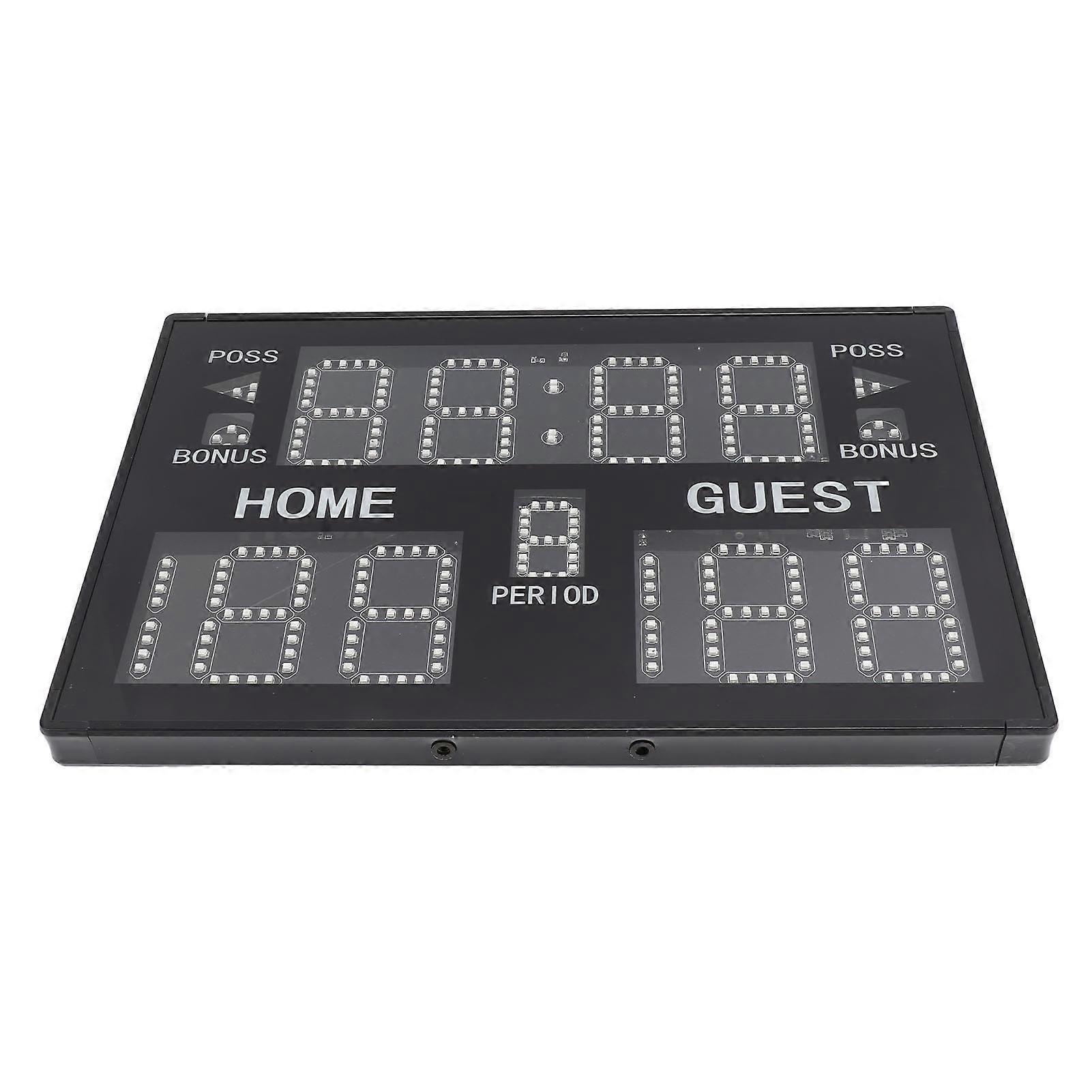 Indoor Tabletop Electronic Scoreboard Multisport 11 Digit LED for Match Training GA30B 100‑240V US Plug 