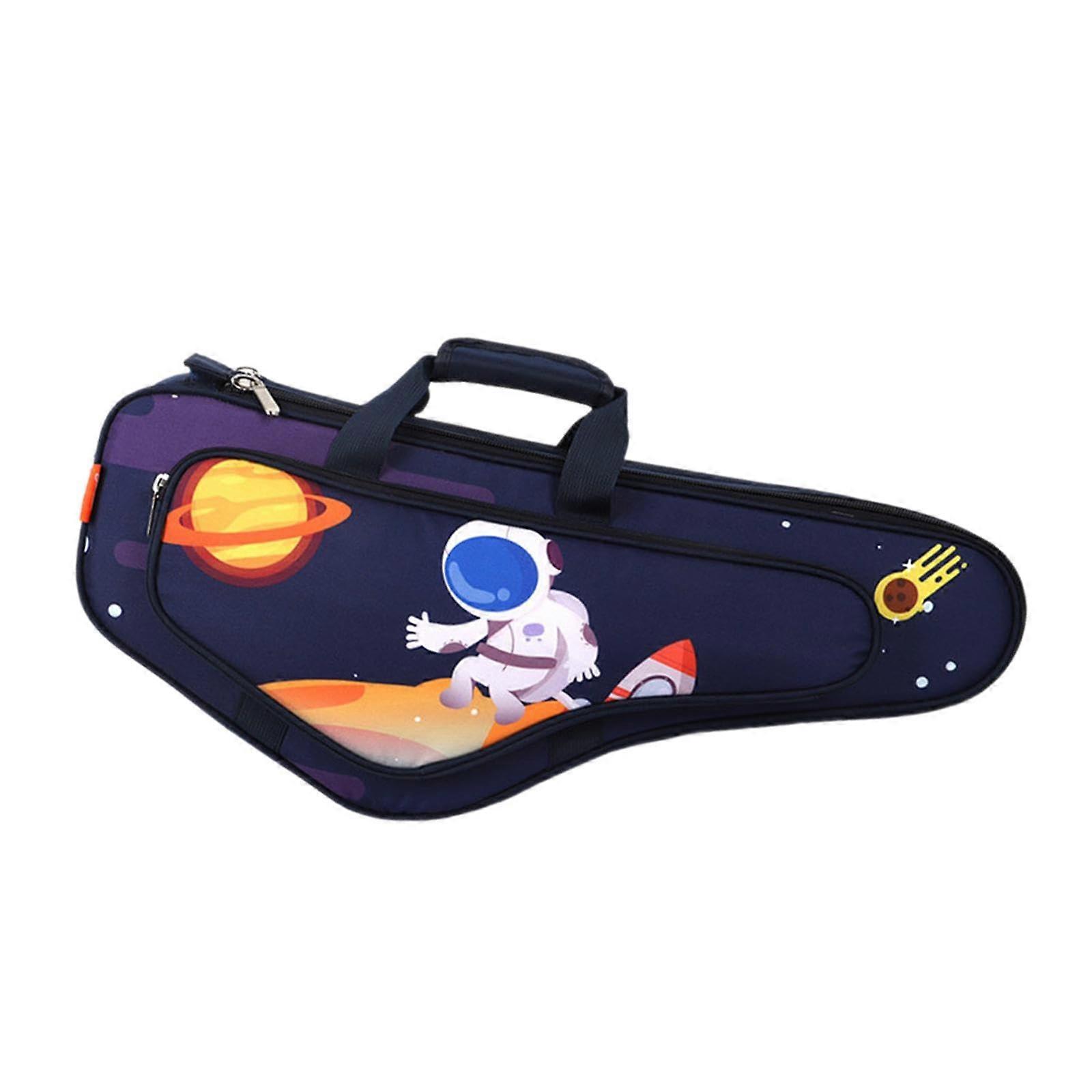 Saxophone Case for Alto Saxophone, Thickened Gig Bag with Storage, Navy Blue Handbag, Durable Material, Compatible Attachments