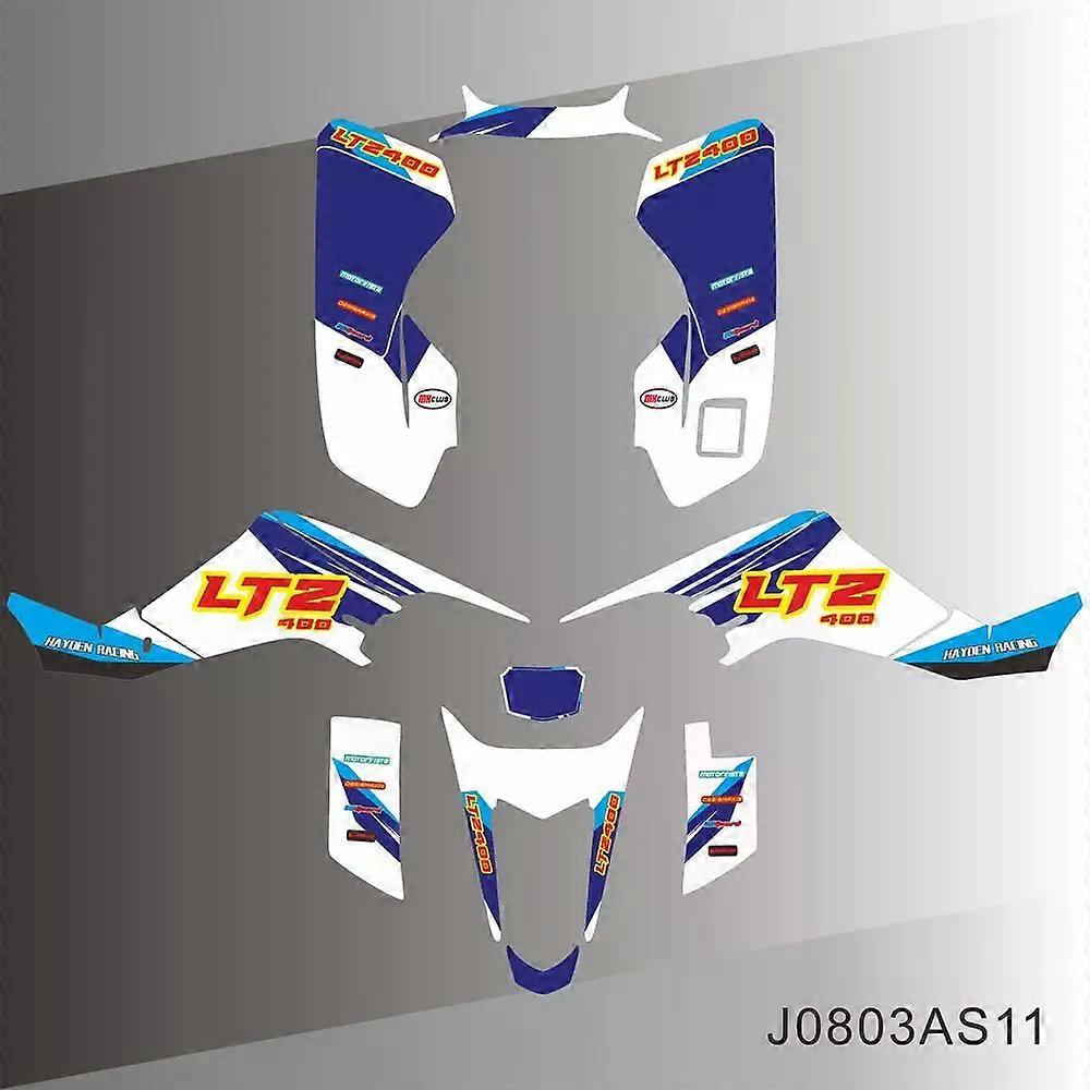 For SUZUKI LTZ400 LTZ 400 2003 2004 2005 2006 2007 2008 Graphics Decals Stickers Motorcycle Background Custom Number