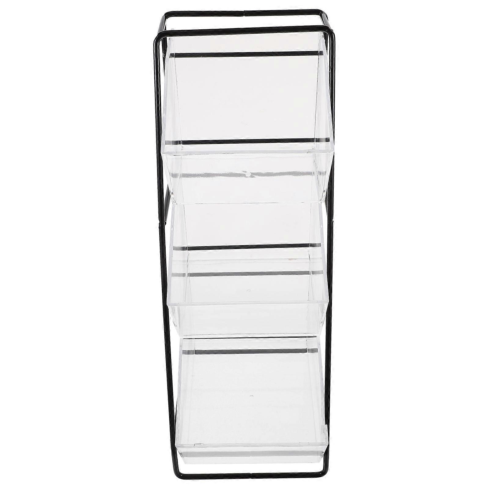 Black Metal Coffee Bag Organizer with Storage Boxes for Desk Use Small Size Keeps Desk Tidy 1 Set