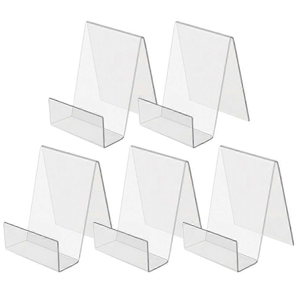 Modern Minimalist Acrylic Bookend For Home Use Suitable For Books Documents Magazines 5Pcs Pack