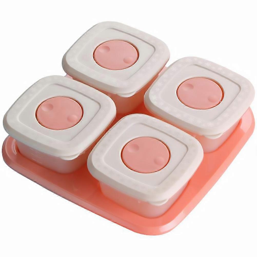 4 Piece Stackable Airtight Food Storage Containers for Powder, Snacks – Safe Material, Space Saving Design for Freezing & Travel