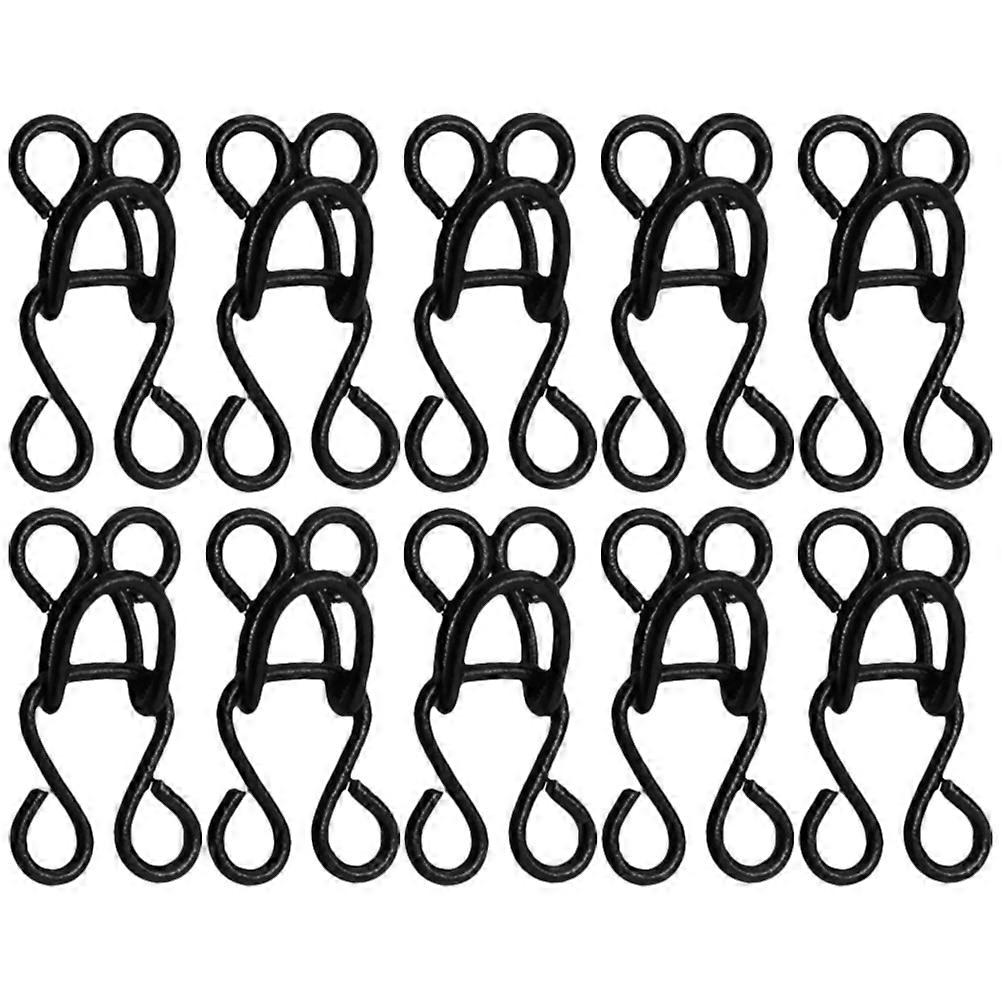 100pcs Metal Hook and Eye Closure Durable Sewing Fixing Tools for Connectors, Bustiers, Corsets & DIY Crafts Strong & Resistant for Apparel