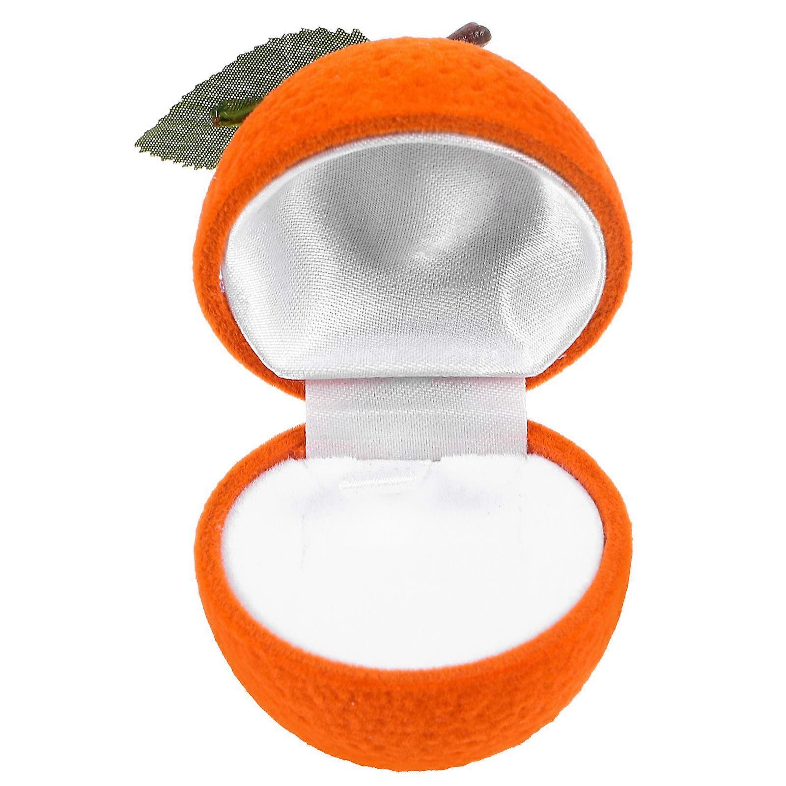 Here's a polished and professional product description based on your title:
**Orange Shaped Ring Box – Perfect for Proposals, Engagement