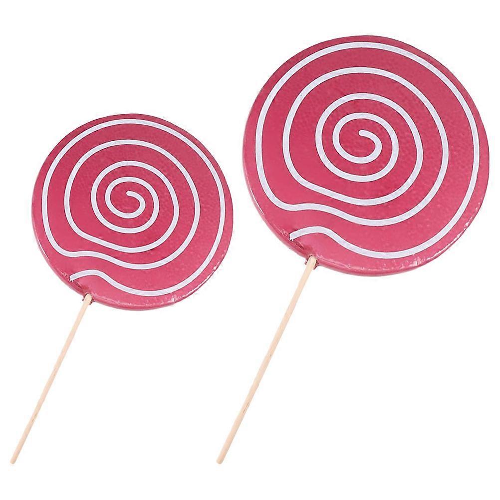 Photography Props 2Pcs Lollipop Model Simulation Design Ideal For Party Decoration Highlights Creativity And Charm