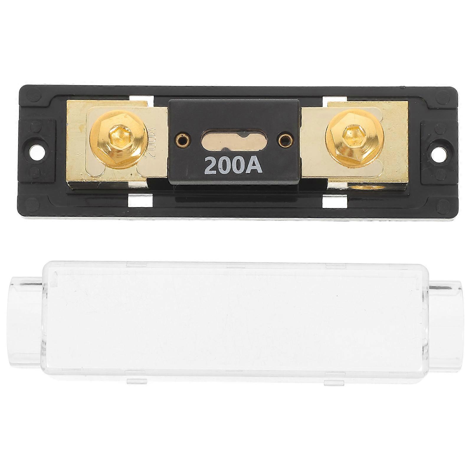 High Temperature Resistant Car Audio Fuse Block With Short Circuit Protection For Car Owners 12.40X3.80X3.80Cm 1Pcs