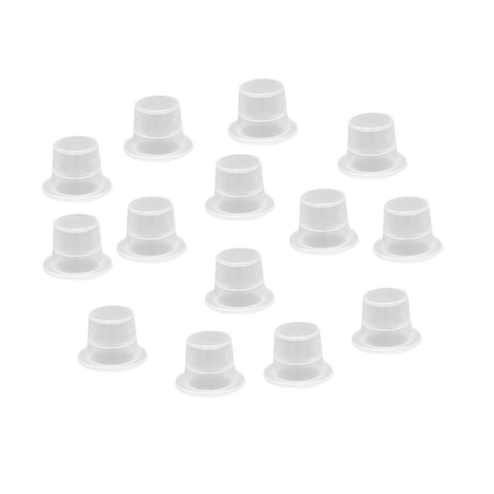 Plastic Ink Cup 200Pcs Round Eyebrow Pigment Container For Professionals Eyelash Extension Use
