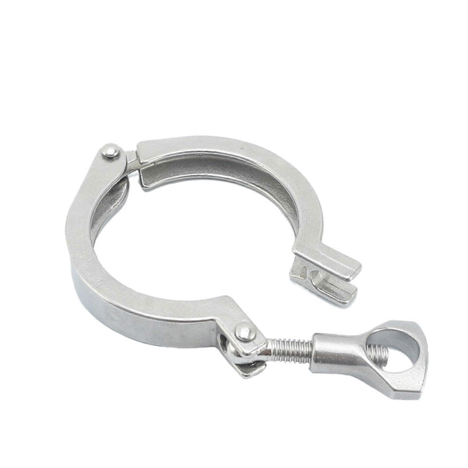 1pcs 304 Stainless Steel Precision Casting QuickRelease Clamp Grade Chuck End Buckle QuickInstall Joint Pipe Clamp (9)
