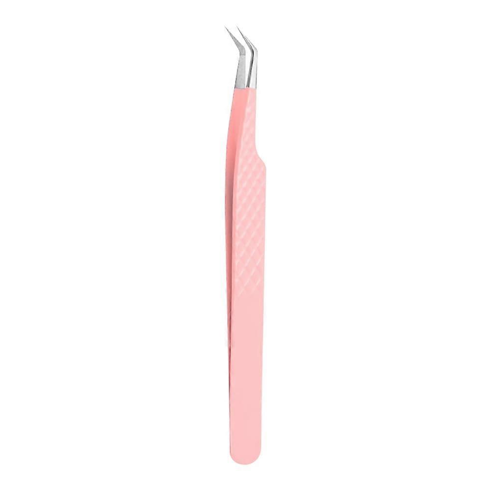 Eyelash Tweezers Stainless Steel Curved Applicator for Eyelash Extensions, False Eyelashes, Makeup Tools for Salon and Home
