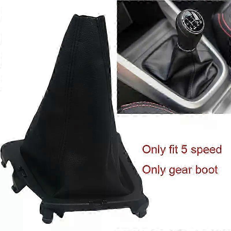 Gear Stick Shift Knob Cover with Gaiter Boot for Manual Shifter Collar Selector