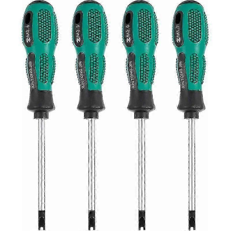 2024 4pcs/set Screwdriver Bits Screwdriver U Fork Magnetic Groove Screw Driver Cr-v Multi Function Tool Kit Hand