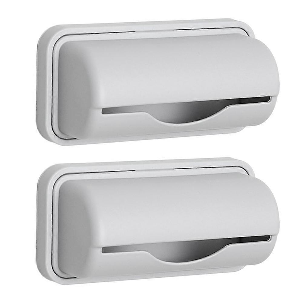 Bathroom trash bag storage box wall mounted kitchen garbage organizer pull out