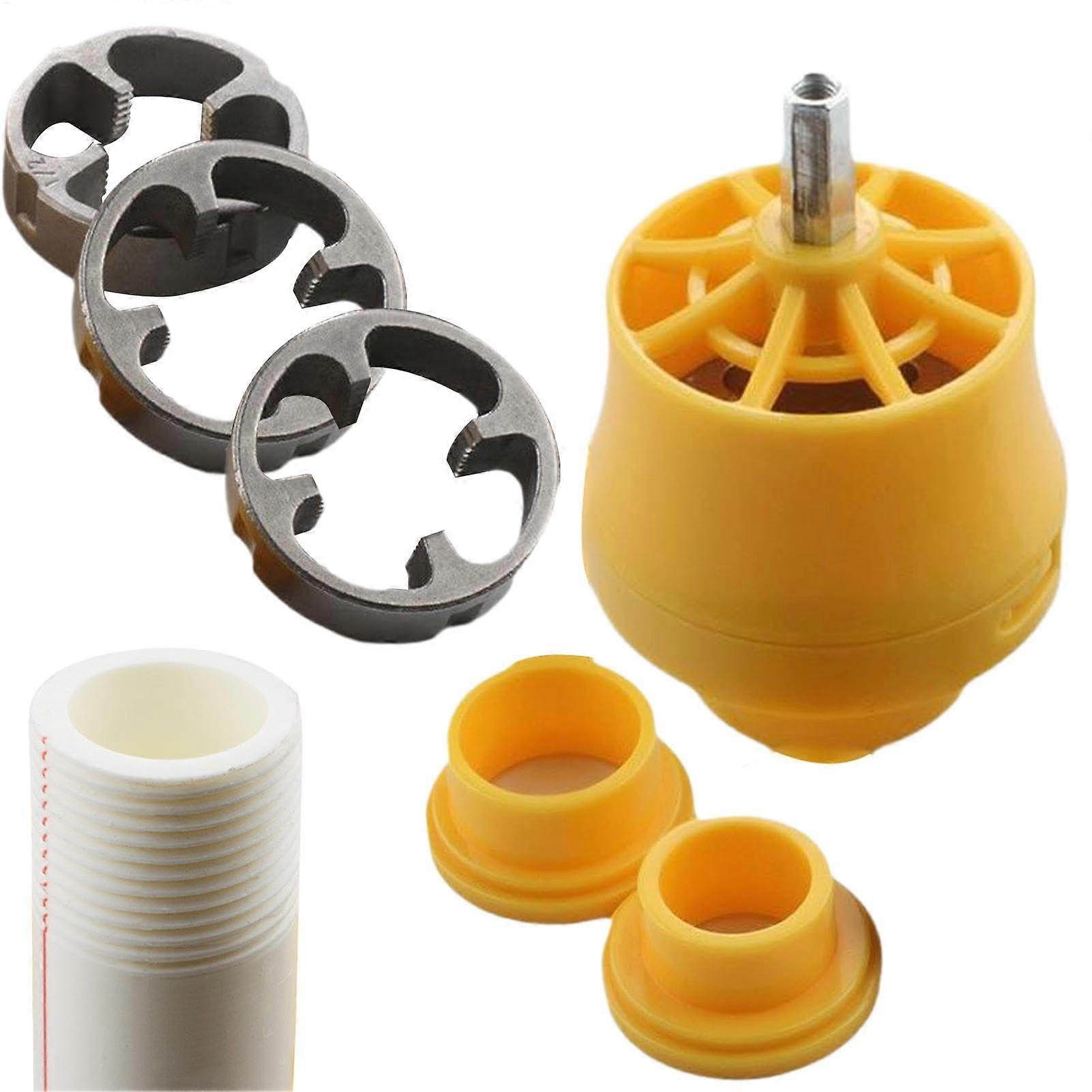 Water pipe threader, plumbing tool set, thread cutter, round die set, smooth thread maker tool, complete grinding, plumbing hand tool, efficient