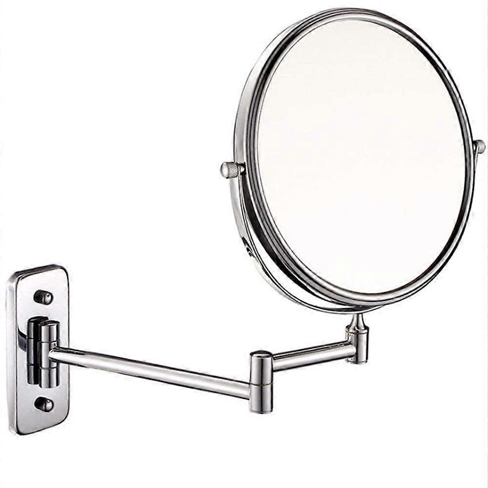 3X Magnifying Wall Mounted Makeup Mirror, 360°Swivel Bathroom Shaving Mirror (6inches)