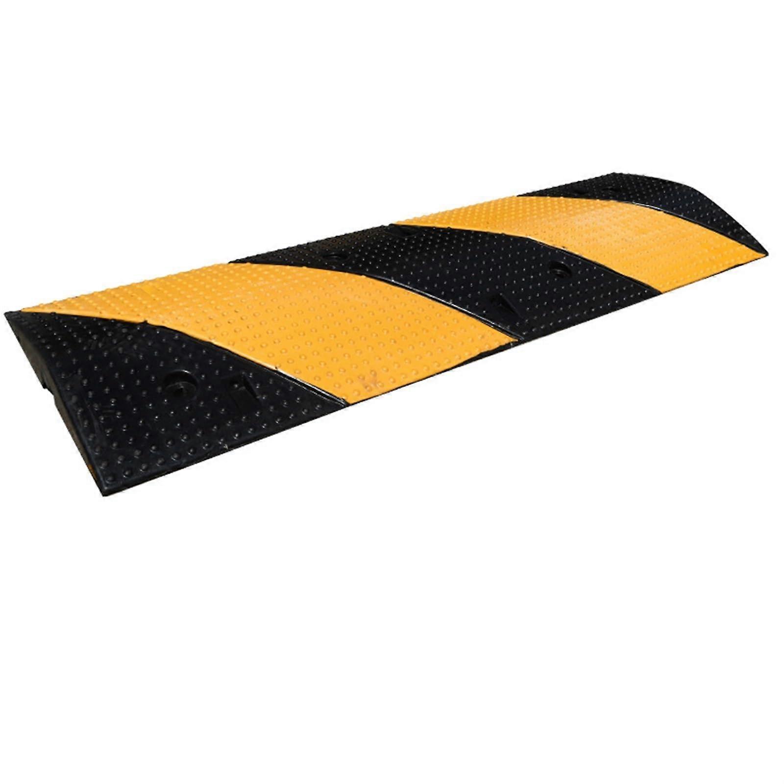 Cable protection ramp – durable rubber cover for electrical cables, 1Channel Black