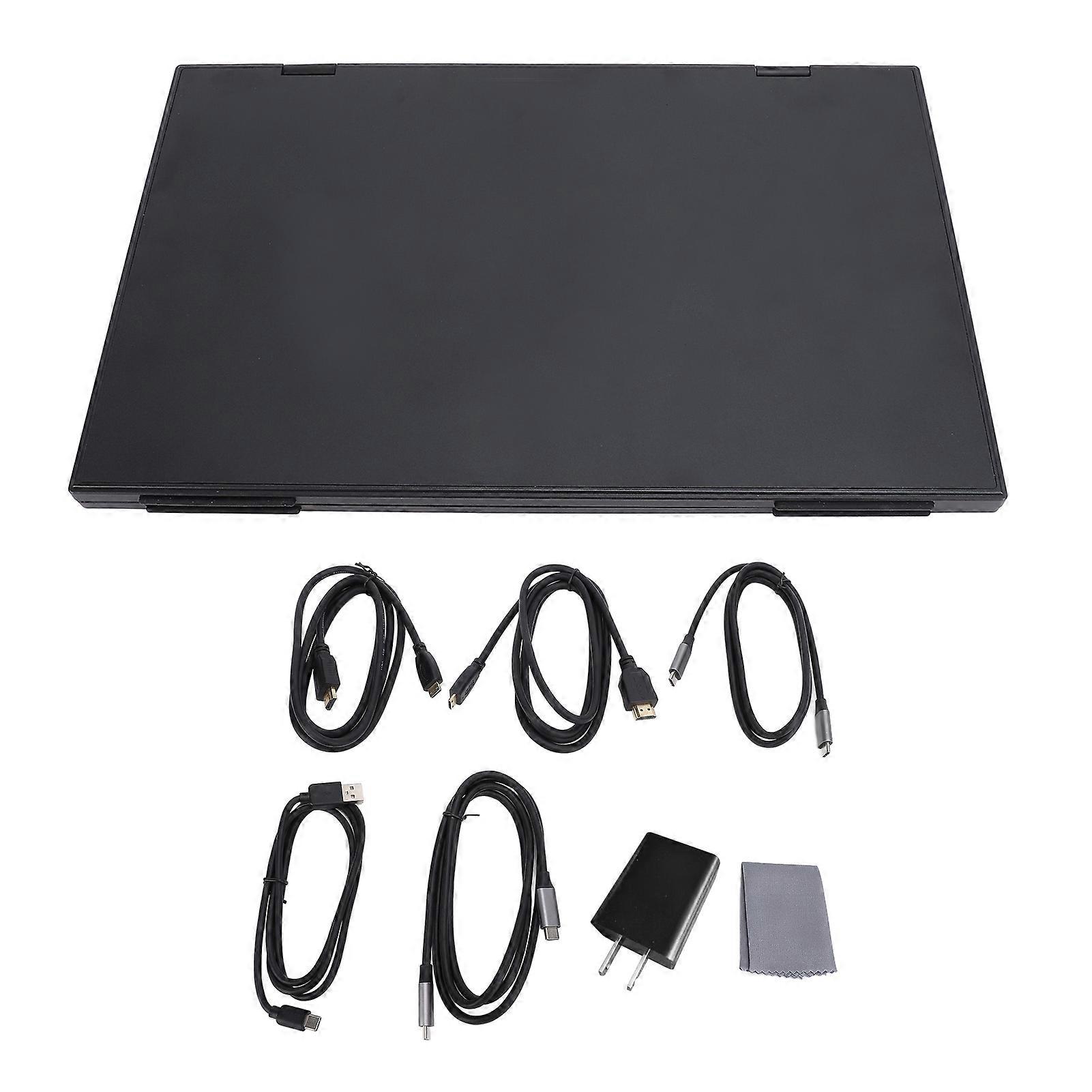 15.6in Double Laptop Screen Extender Portable Plug and Play IPS LED Monitor for PC