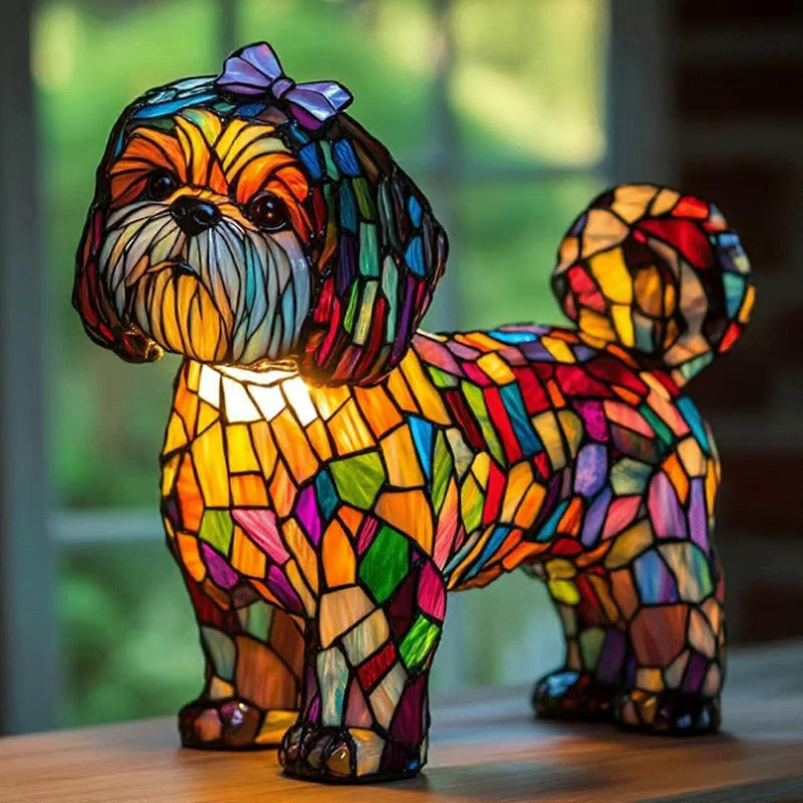 Shih Tzu Lamp, Shih Tzu Art Lamp, Dog Lamp, Dog Series Art Night Light, Led Table Lamps