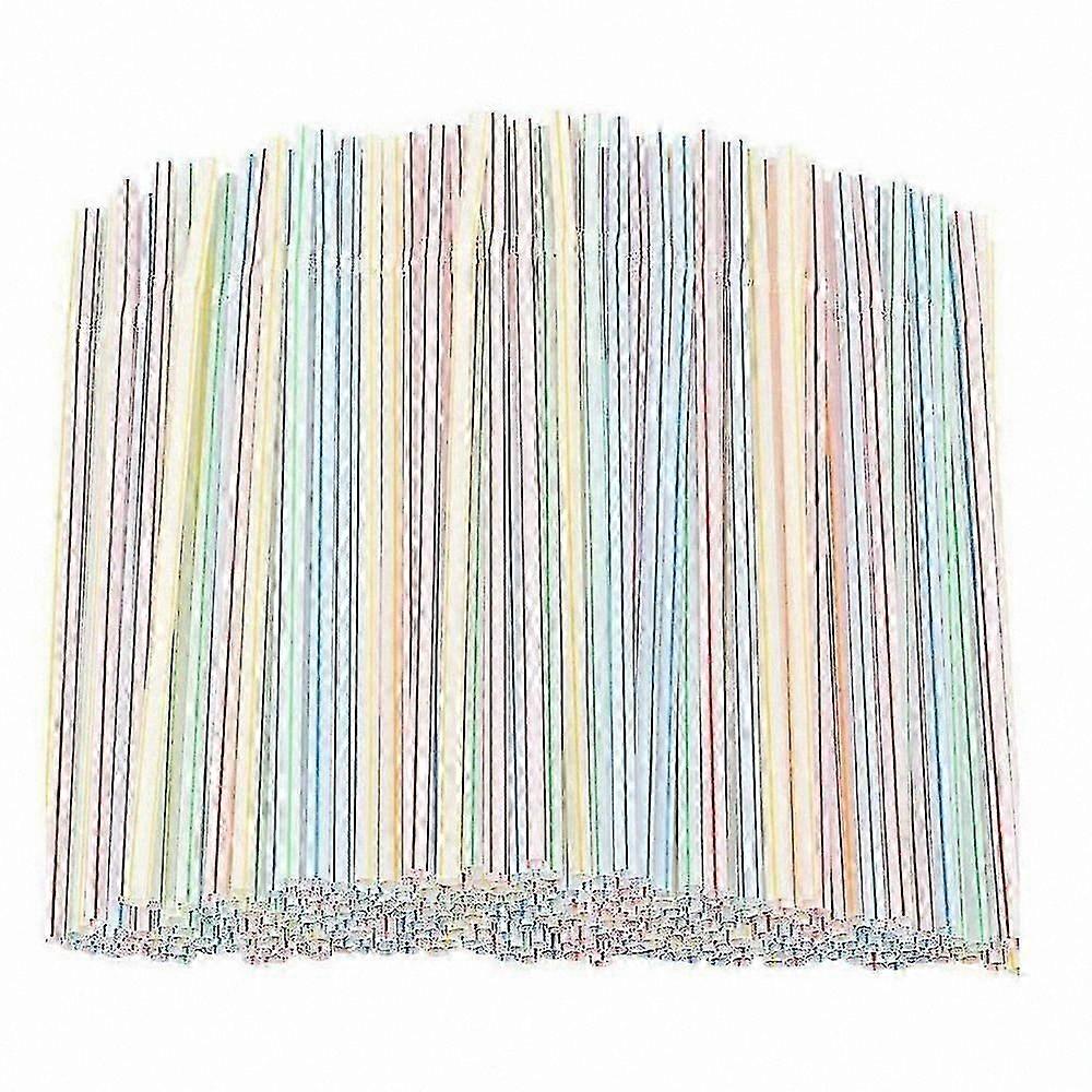 1000 Count Eco-Friendly Flexible Drinking Straws, Safe Plastic Straws for Home, Bar, and Party Use