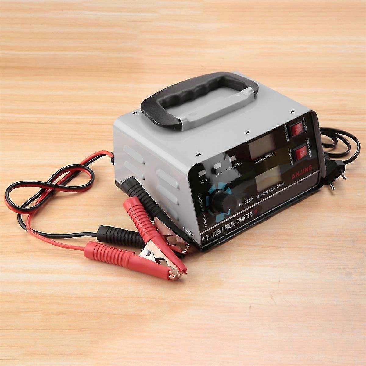 400W 30A 12V/24V Automatisches Autobatterie-Ladegerät Smart Pulse Reparatur Boot Riesel Eu Stecker