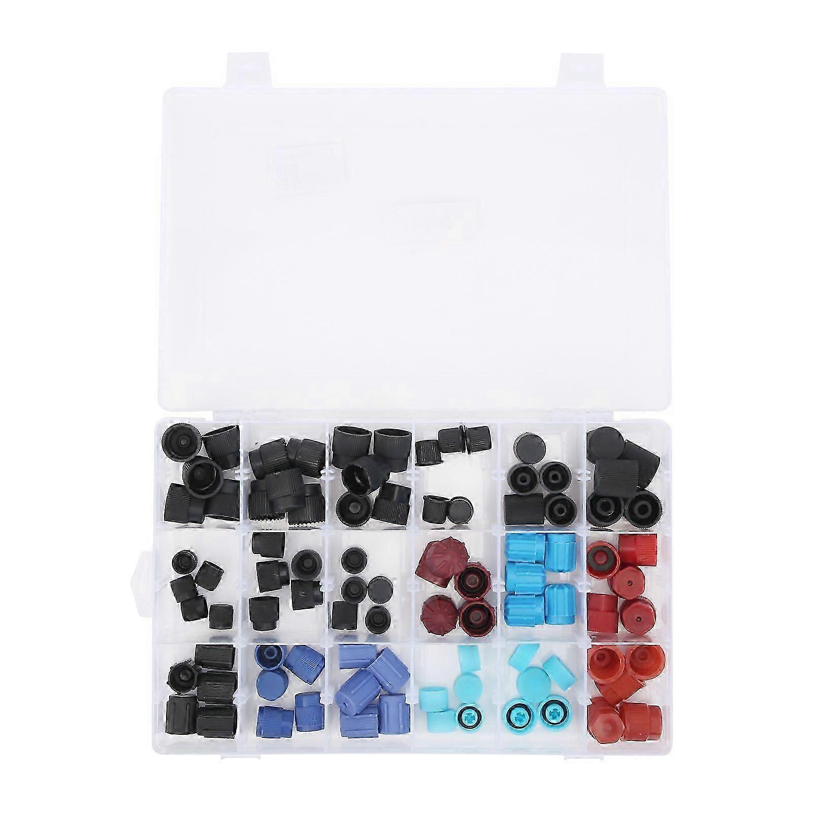 a/c system repairing accessories 90pcs refrigerant valve core caps