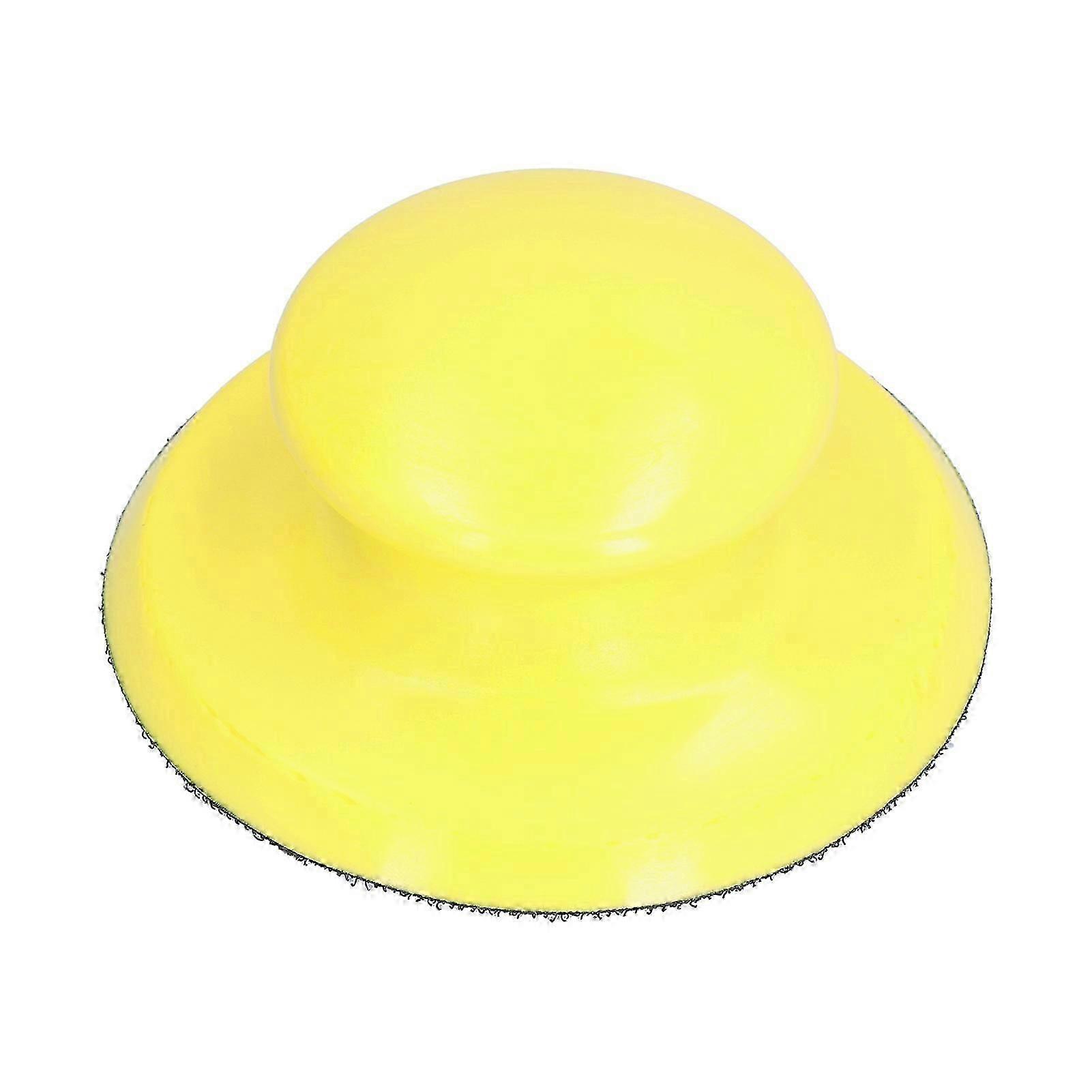 Hand Sanding Block 4.9 Inch Mushroom Head Shaped Hook and Loop Sanding Pads for Woodworking Furniture Restoration