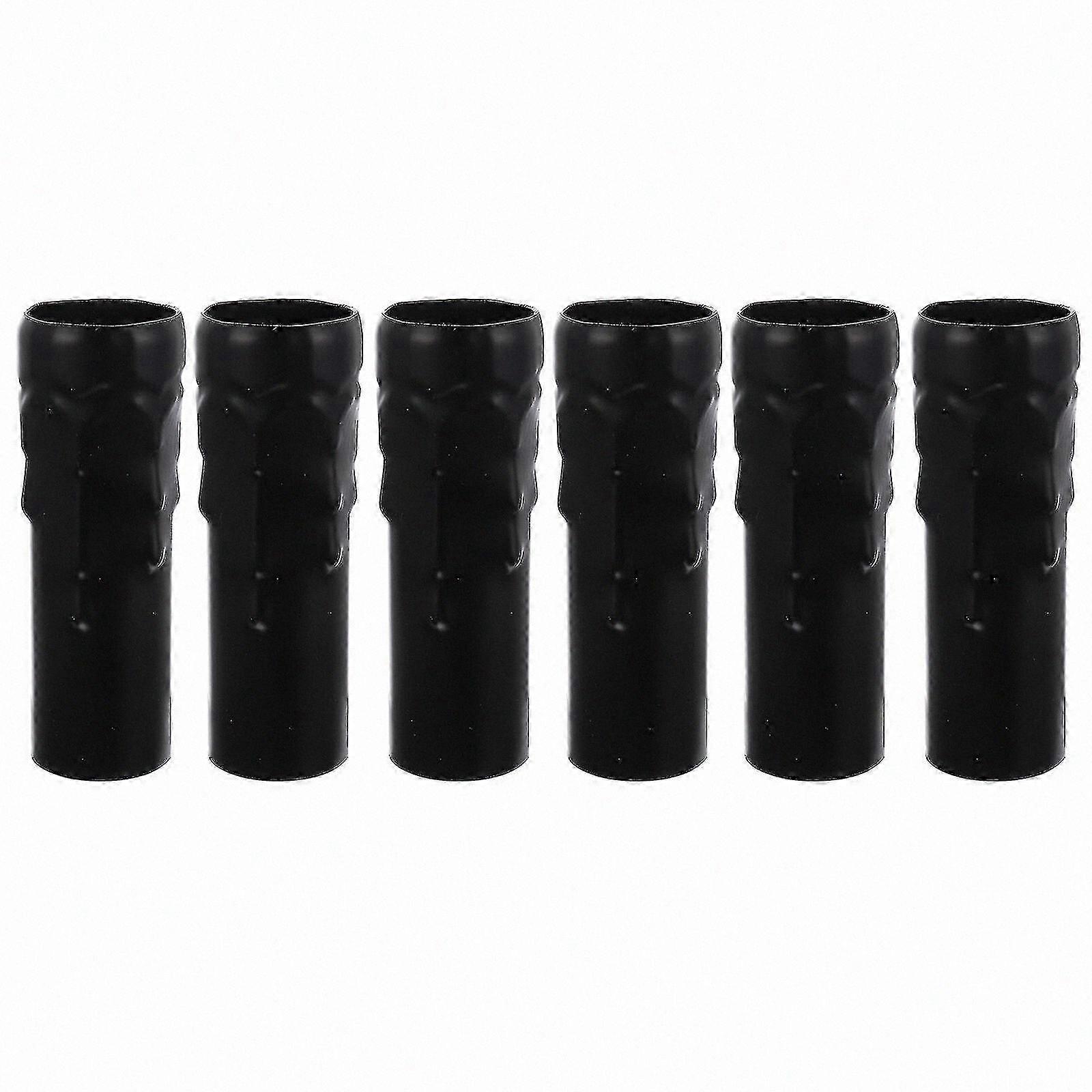 6-Pack E14 Socket Covers for Chandeliers Candelabra Base Candle Sleeves Replacement Fittings