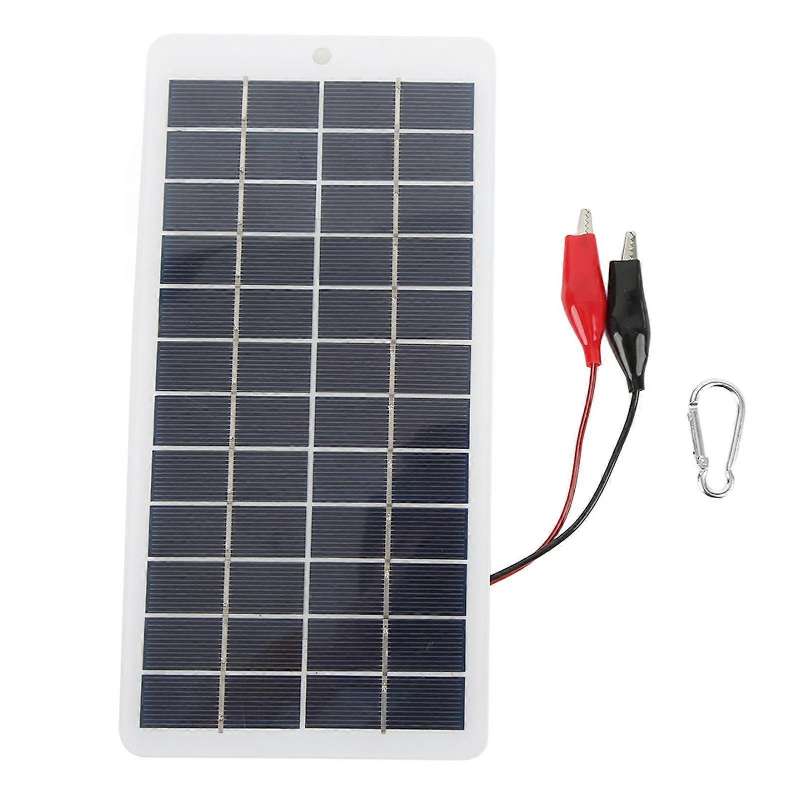 5W 12V Polycrystalline Silicon Solar Panel High Efficiency Energy Saving Portable Solar Cell Battery Charger