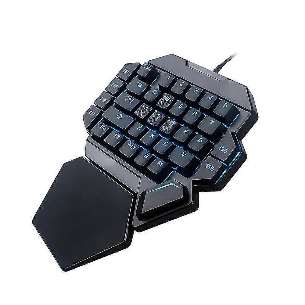 usb gaming keyboard single hand mini wired backlight for pc