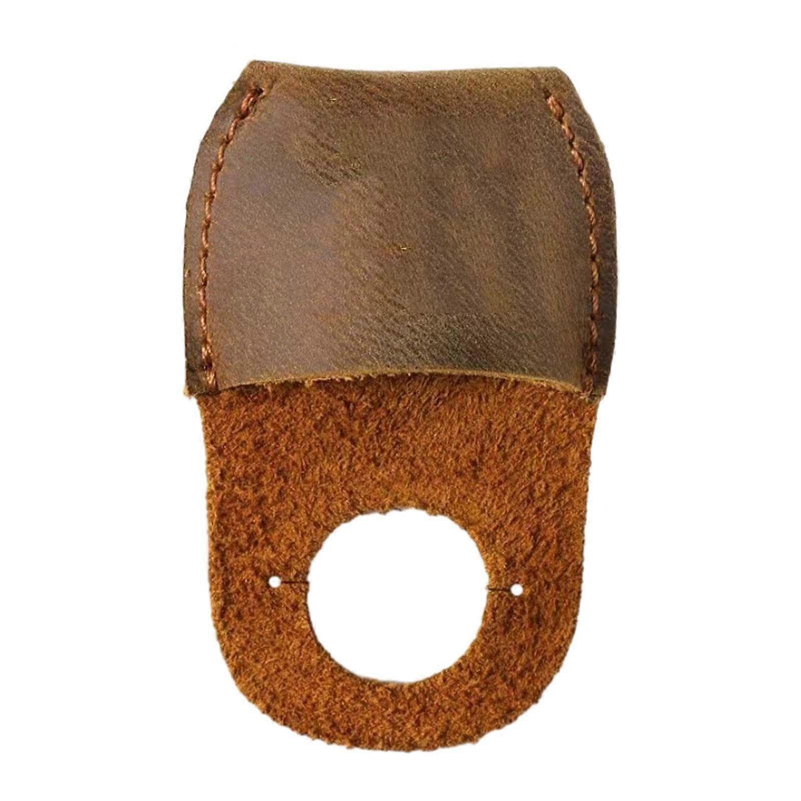 Thumb Guard Handmade Finger Protector For Carving Leather Brown Working Carving Kit