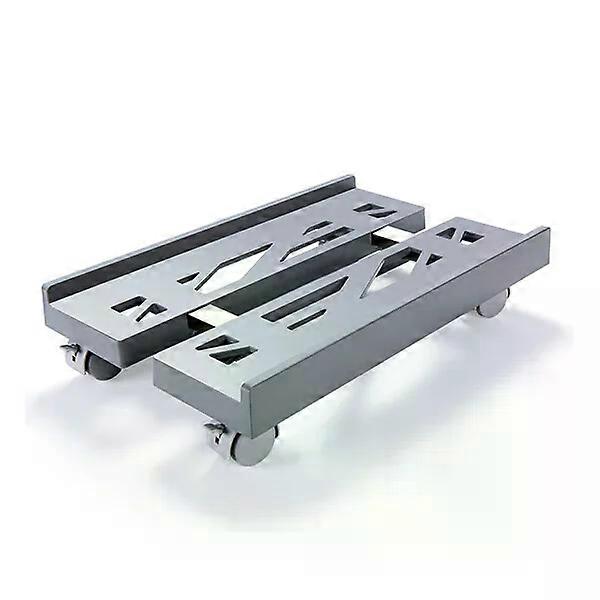 Computer processor stand, adjustable with wheels, ventilation design