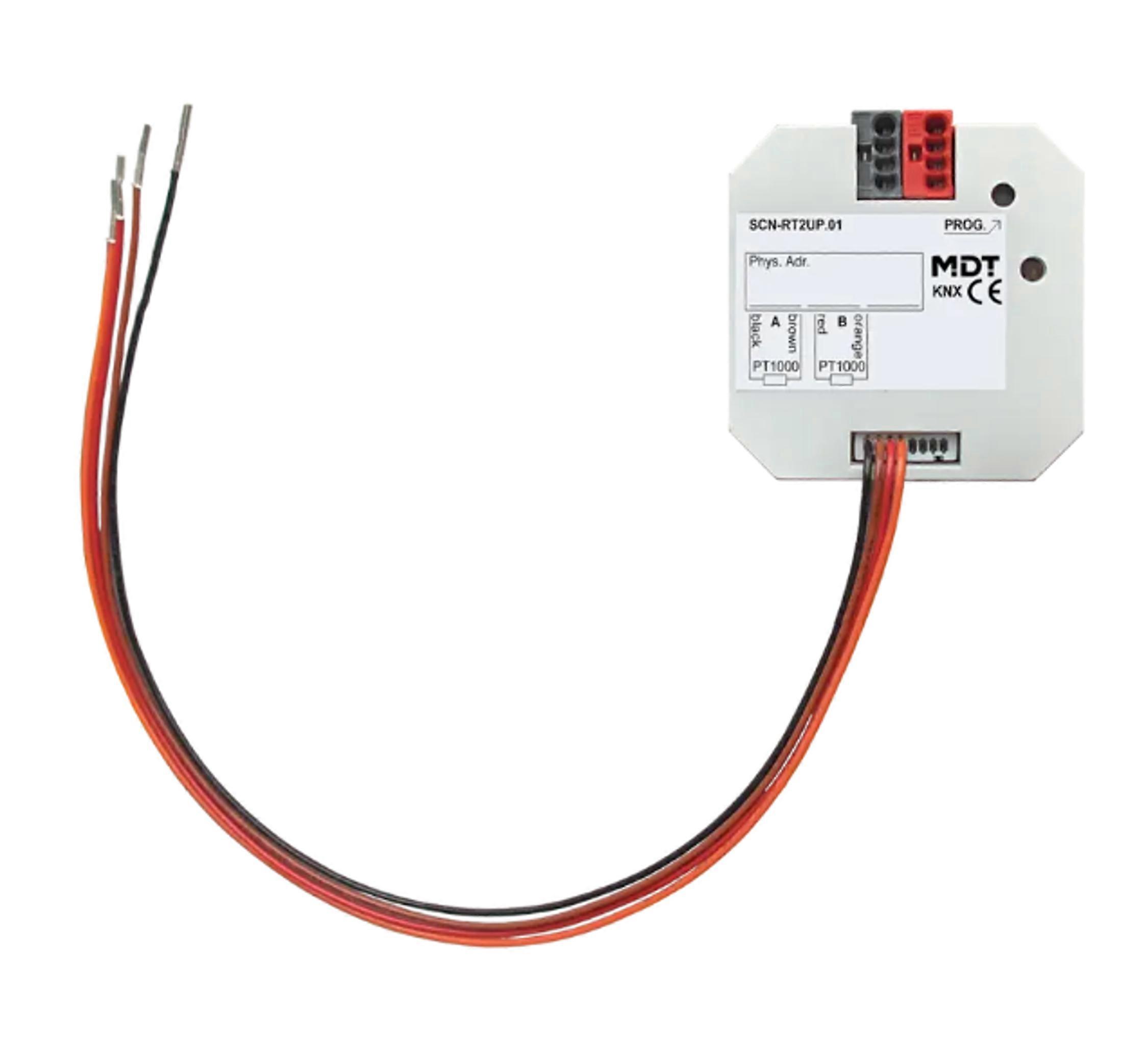 MDT KNX temperature controller/sensor 2-fold up