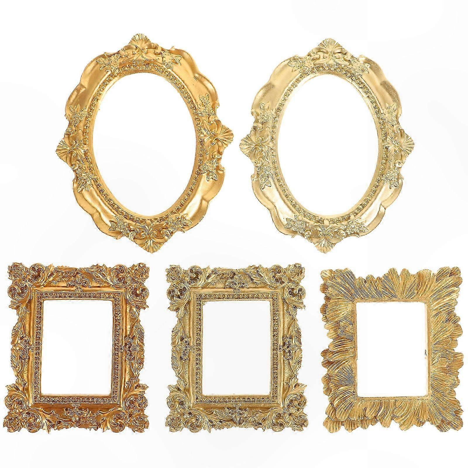 5-Piece Small Picture Frames for Home & Party Decorative Displays