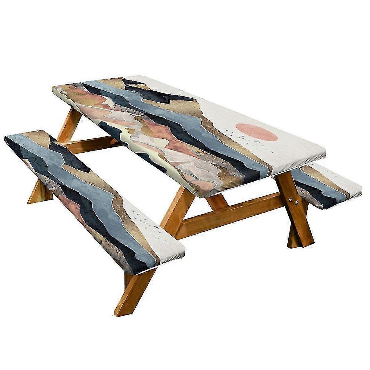 Wild Dining Table Cover, Windproof &amp; Waterproof Wild MEA Table