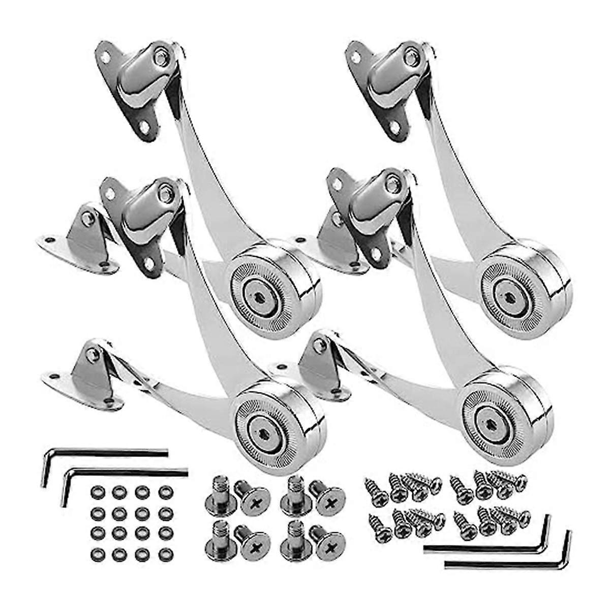 Hinge Soft Close - Lid Support Hinge Heavy Duty Adjustable Metal Lift and Up Hinge Cabinet Door Sup