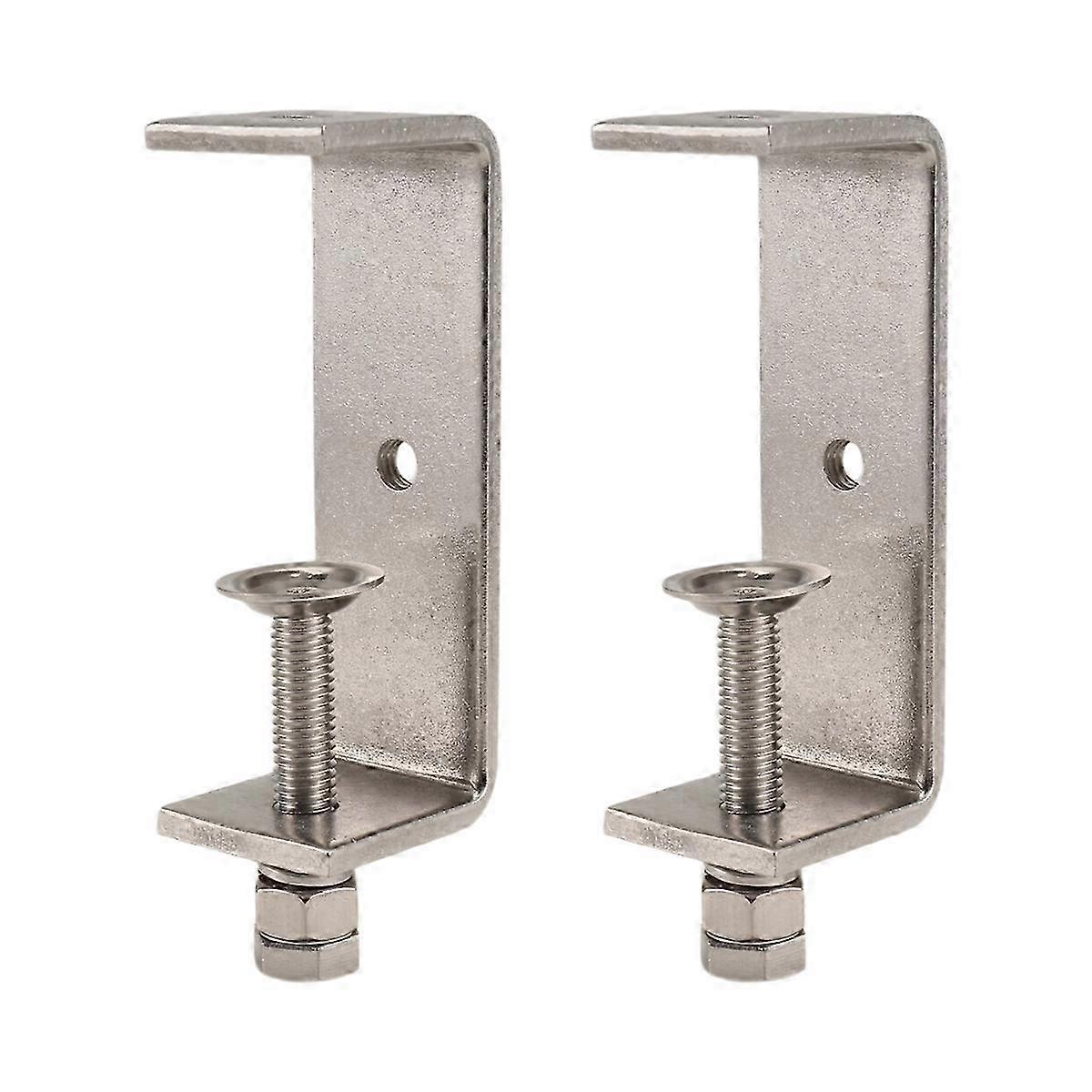 Grampos C de Metal Resistente com Aberturas de Mandíbula Larga para Marcenaria, Pacote com 2