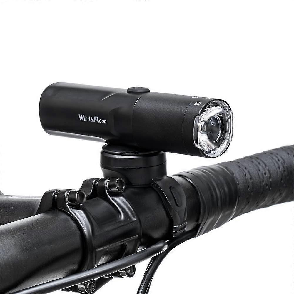 Bike Light - 800 Lumens, USB Rechargeable, 6 Modes(Black)