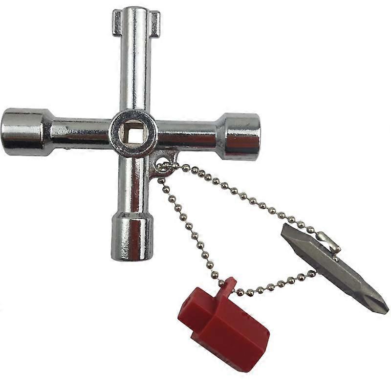 Universal Electrical Cabinet Key Triangle Key Square Key for Train Electrical Cabinet Elevator Multifunctional Hand Tool