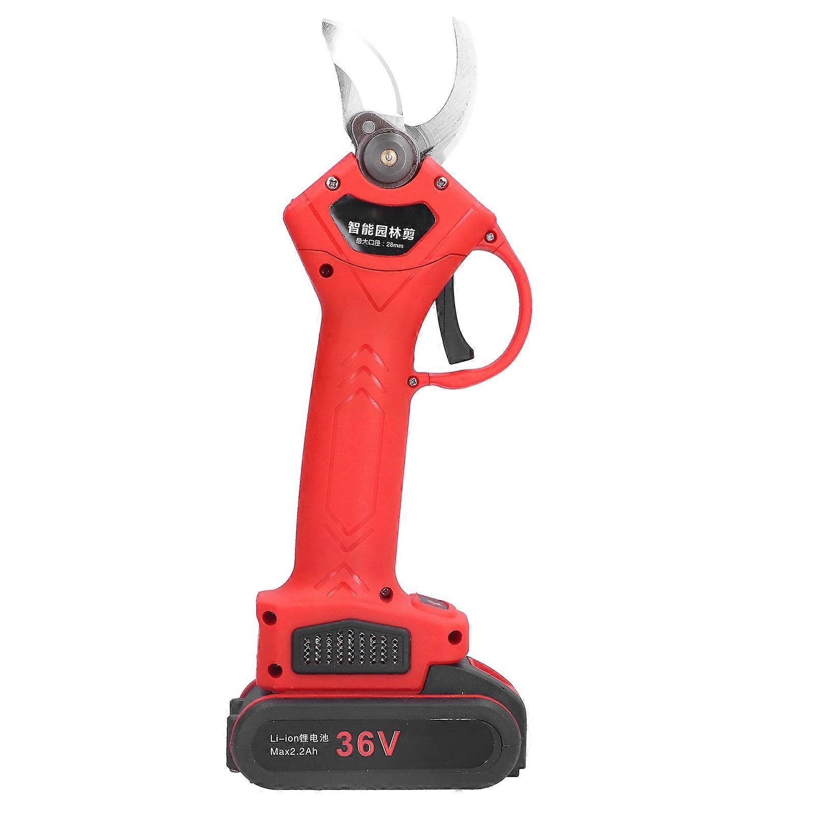 Cordless Electric Pruning Shears 28mm Cut Tool 2x2200mAh Battery