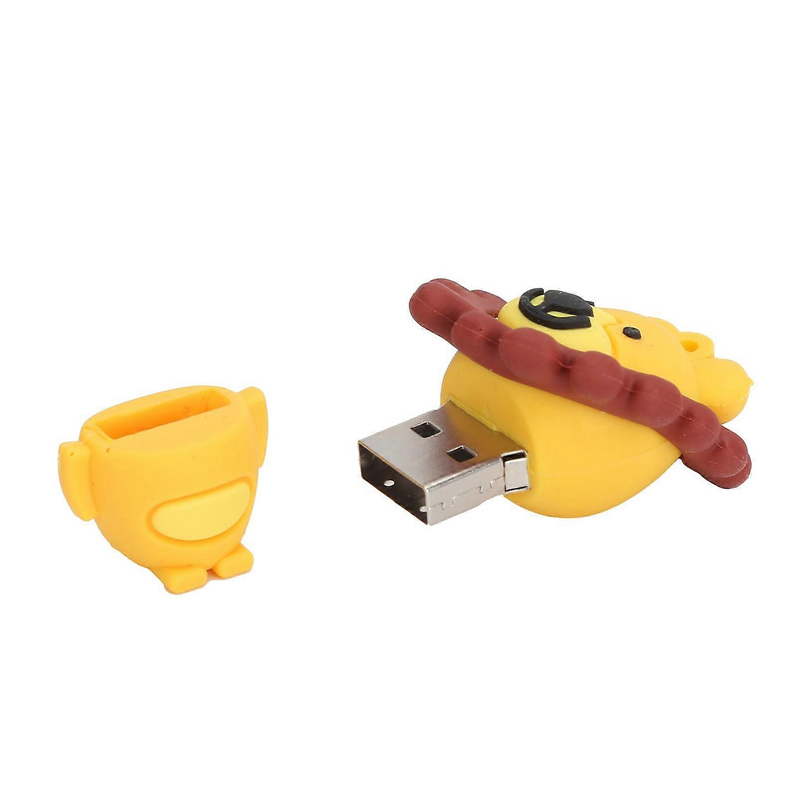 128GB USB 2.0 Cute 3D Lion Shape U Disk Flash Drive Gift