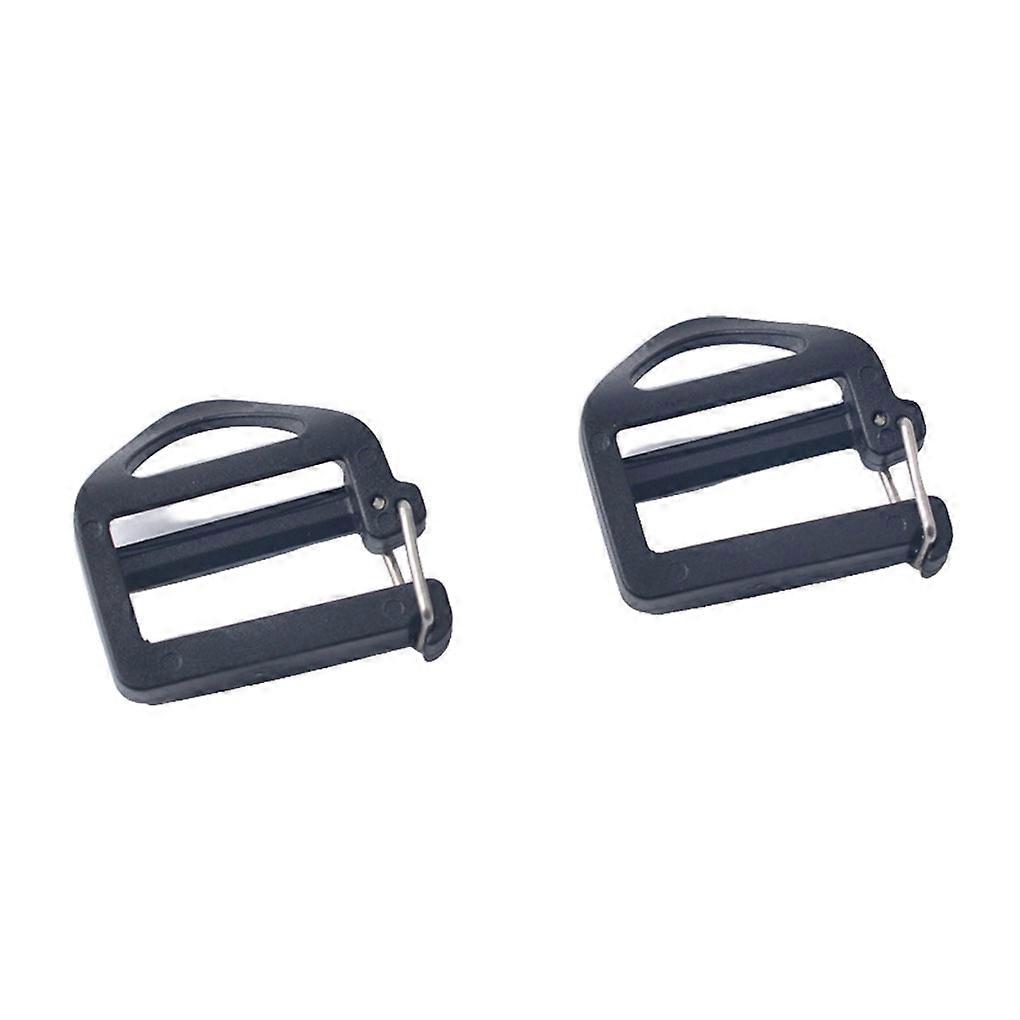 2 Pieces Backpack Webbing Buckles Replacement Harness Holder Bag Component Adjustment Ladderlock Slider Fastener