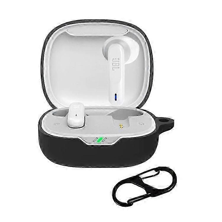 Compatible For JBL WAVE FLEX Protective Case Wireless Bluetooth Headset Silicone Cover with Anti-Loss Hanging Buckle
