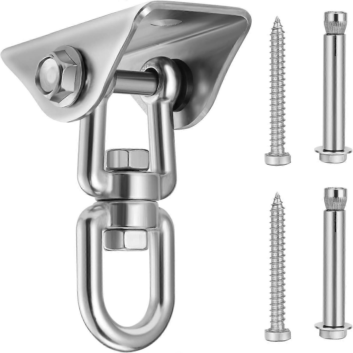 Stainless Steel Ceiling Hook 360 Rotating Hammock Hook, Heavy Duty Swing Hook