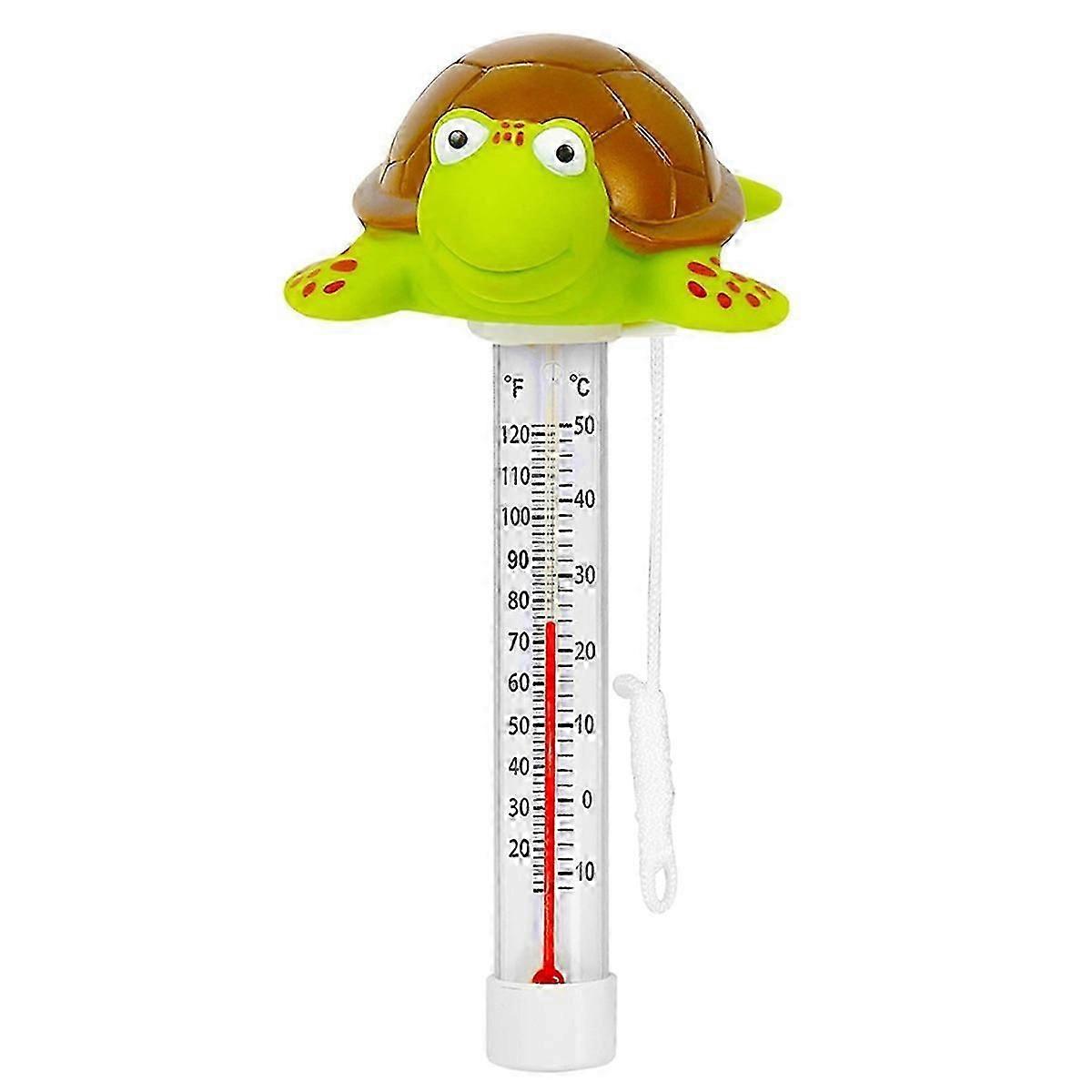Floating Pool Thermometer, Large Size Easy Read for Water Temperature with String - Swimming Pools