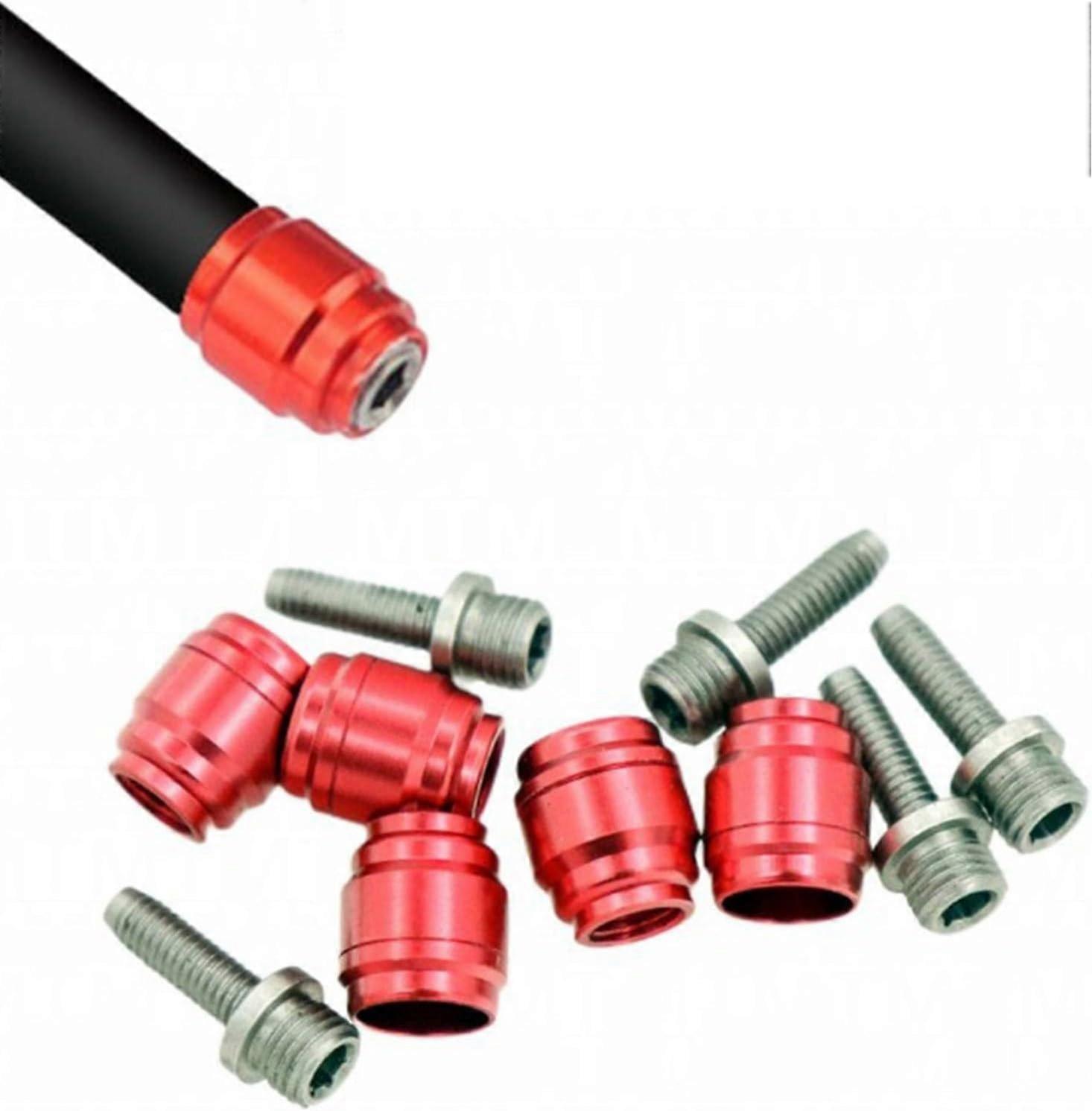 Bicycle Brake Hose Connector Set With Installation Wrench Stainless Steel Insert For Hydraulic Disc Brake System Model A