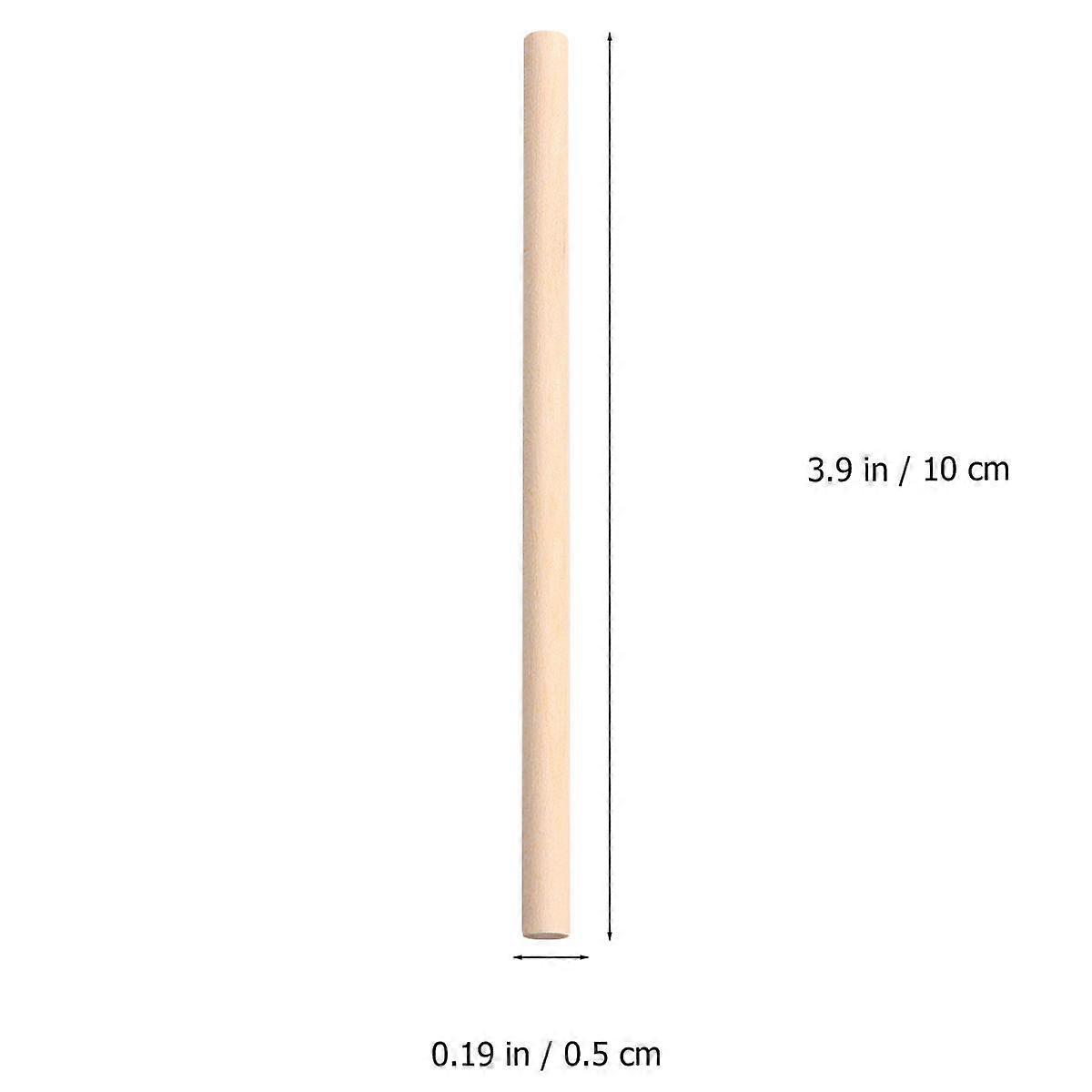 Wooden Dowel Rods for Craft Projects 500Pcs Durable Wooden Craft Sticks