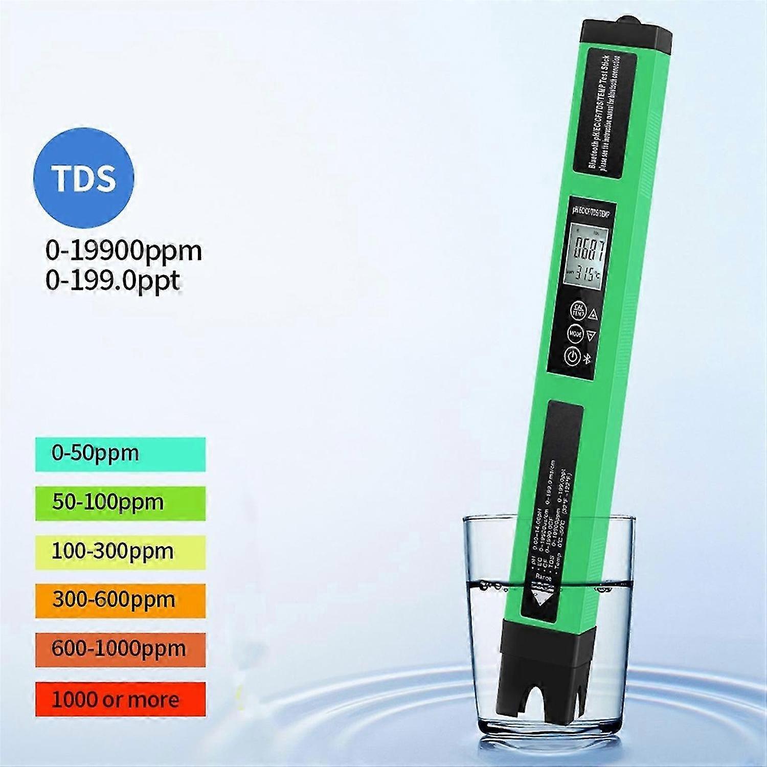 5 in 1 Water Quality Tester PH/EC/TDS/CF/Temp