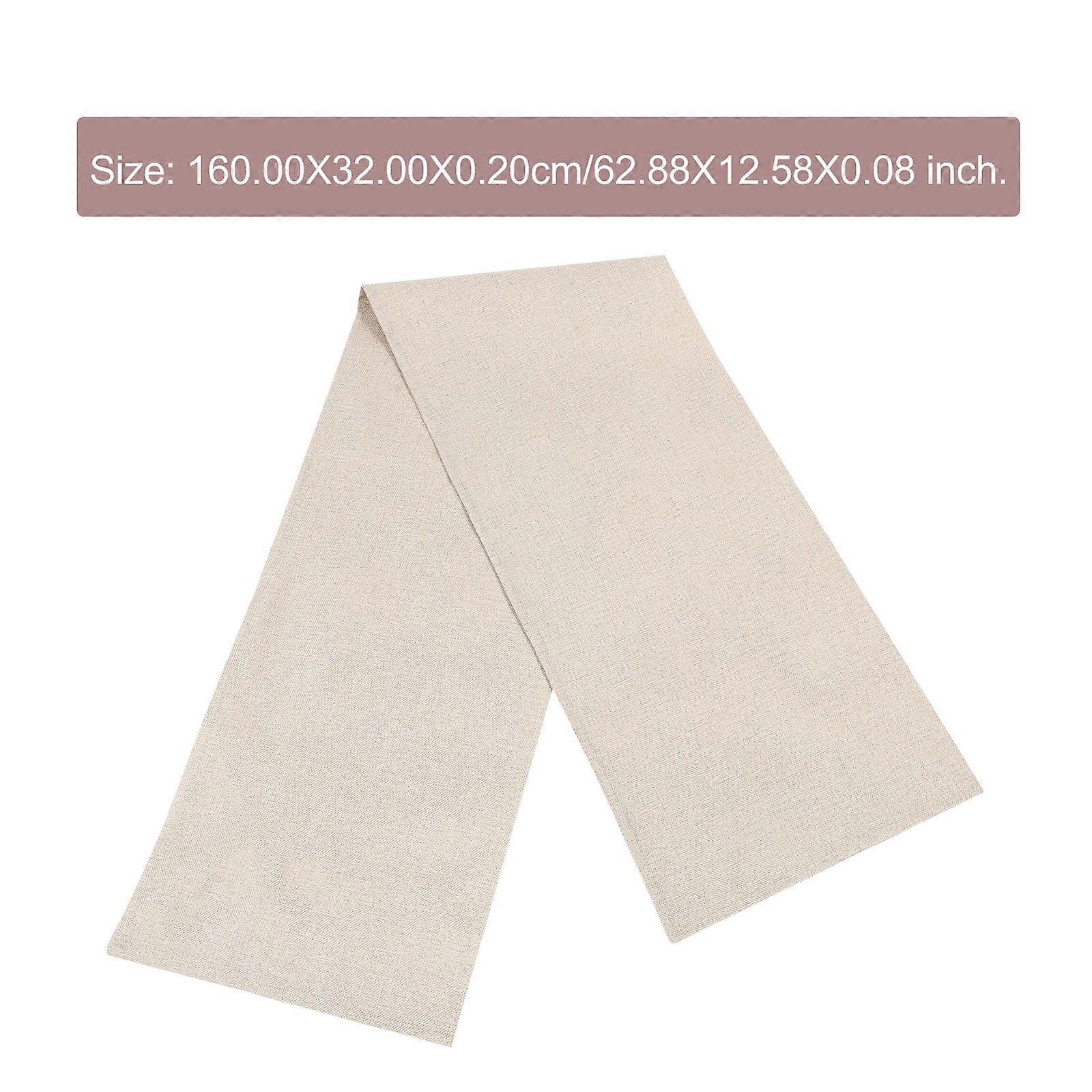 Table Decoration Double Layer Table Runner Family Dinners Christmas Thanksgiving Linen Beige Dining Enhancement 1Pack