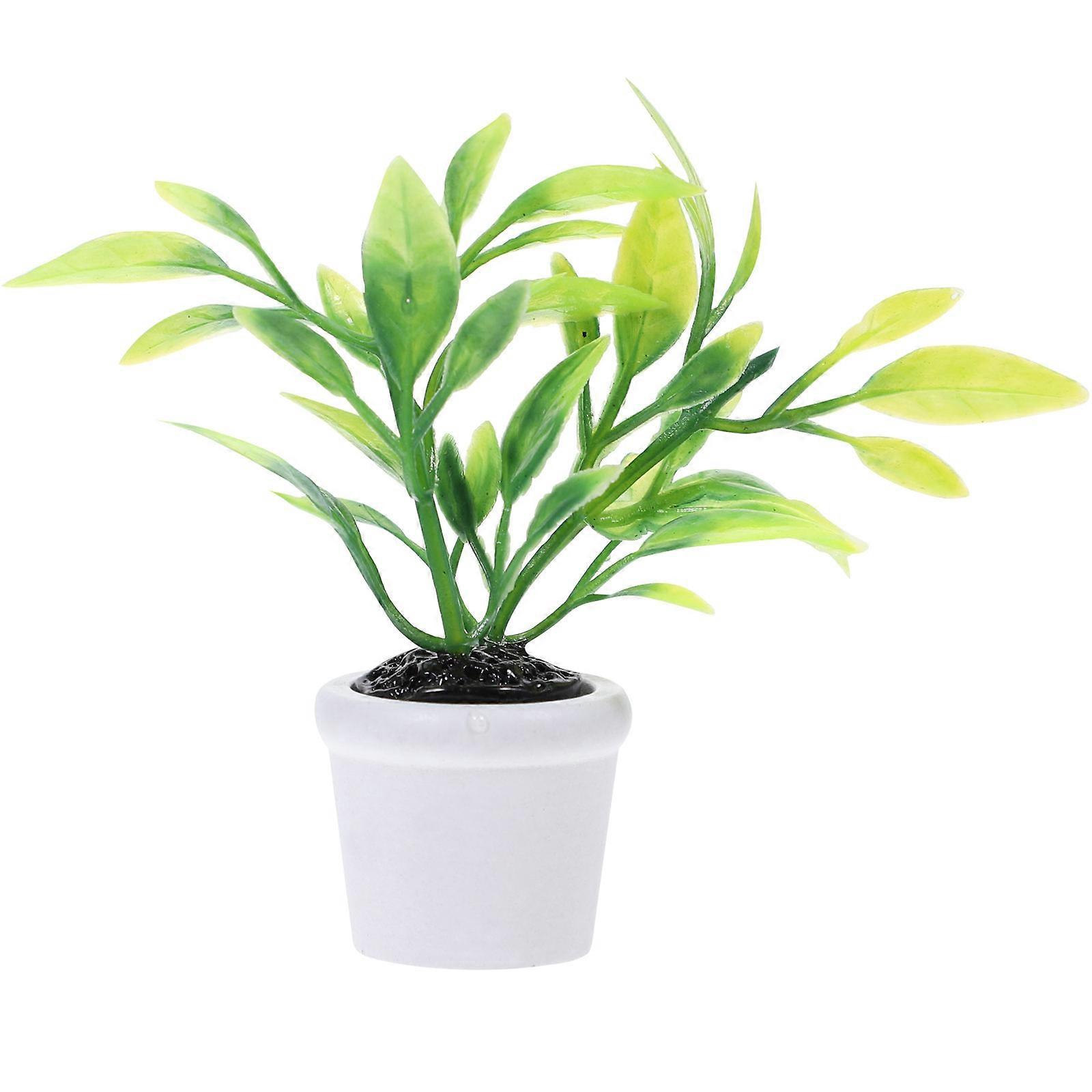 Mini House Miniature Potted Plants for 1Pcs Plastic Accessories Decor